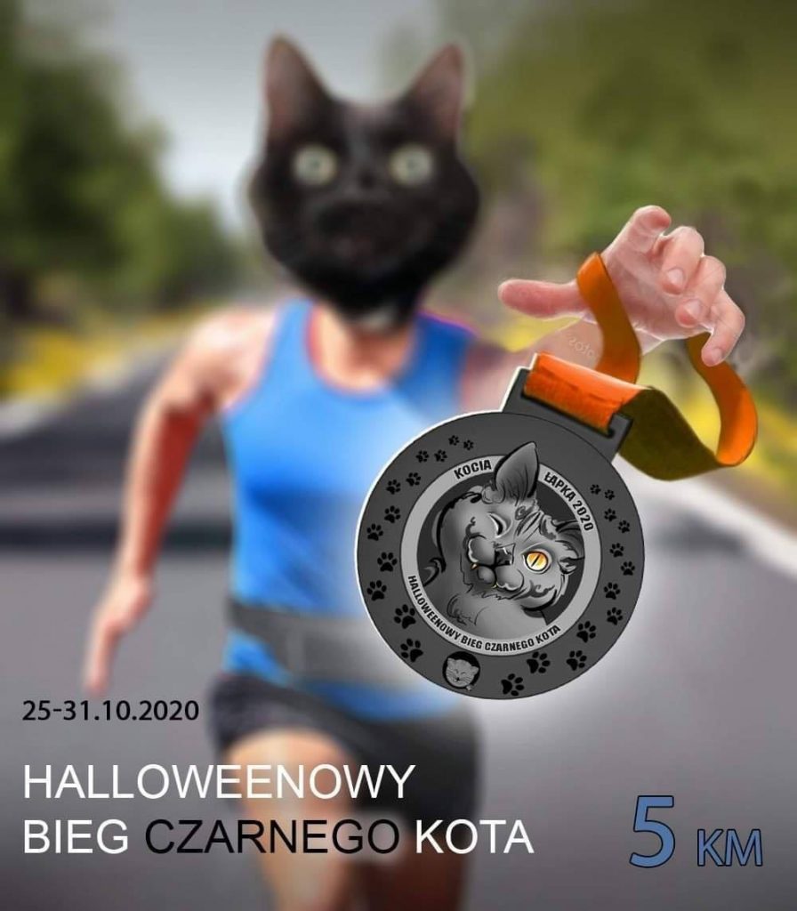 Wirtualny Halloweenowy Bieg Czarnego Kota – Kocia Łapka 2020