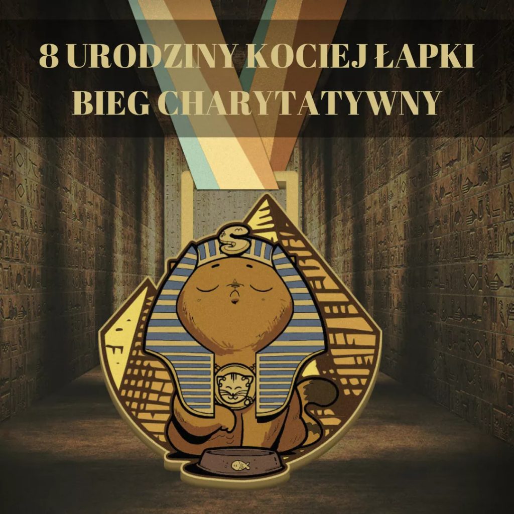 Medal 8 urodziny Kociej Łapki – Wirtualny bieg charytatywny